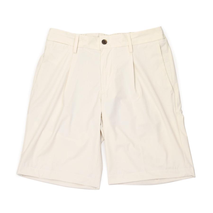 DEVORE Incipit【デヴォレ インチピット】ワンプリーツ イージーショーツ D155C 1000 114 ナイロン ストレッチ アイボリー | 