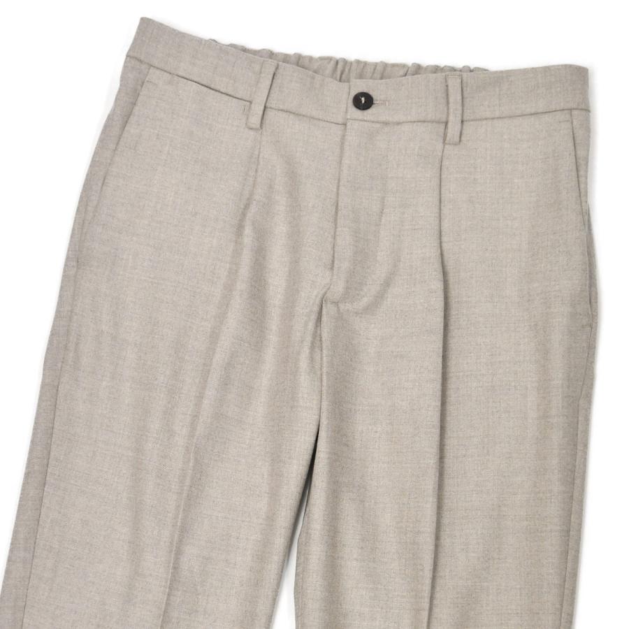 DEVORE Incipit【デヴォレ インチピット】ワンプリーツイージーパンツ DVR15 W2089 217 ロロピアーナ ストレッチ ウール グレイジュ | 