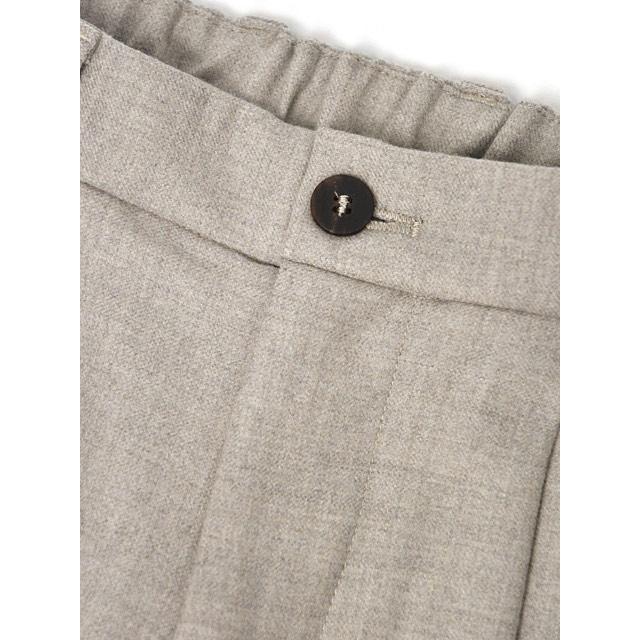 DEVORE Incipit【デヴォレ インチピット】ワンプリーツイージーパンツ DVR15 W2089 217 ロロピアーナ ストレッチ ウール グレイジュ |  | 06