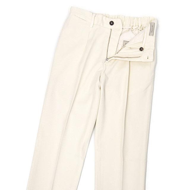 DEVORE Incipit【デヴォレ インチピット】ワンプリーツイージーパンツ DVR15 G046 106 ストレッチ テンセル コットン ツイル アイボリー |  | 02