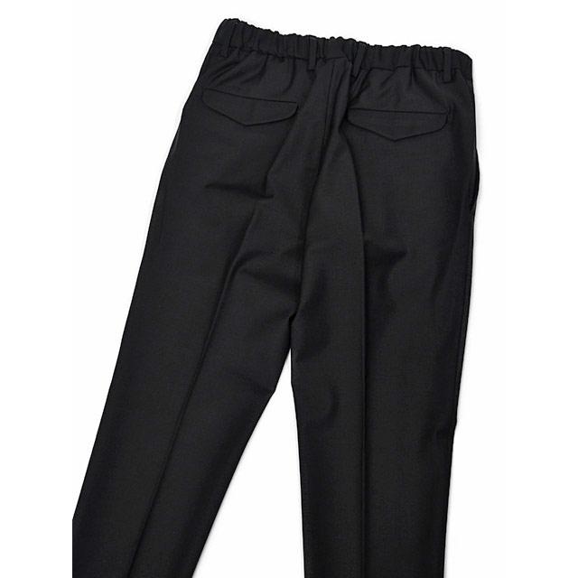 【18日 20時〜 P5倍】DEVORE Incipit【デヴォレ インチピット】ワンプリーツイージーパンツ DVR15 W2022 1 ストレッチ ウール ポリエステル ブラック | INCIPIT | 03