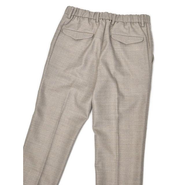 DEVORE Incipit【デヴォレ インチピット】ワンプリーツイージーパンツ DVR15 W2102 217 ポリエステル ウール コットン ツイル ナチュラルベージュ |  | 03