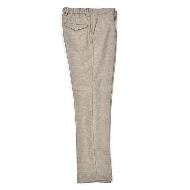 DEVORE Incipit【デヴォレ インチピット】ワンプリーツイージーパンツ DVR15 W2102 217 ポリエステル ウール コットン ツイル ナチュラルベージュ |  | 04