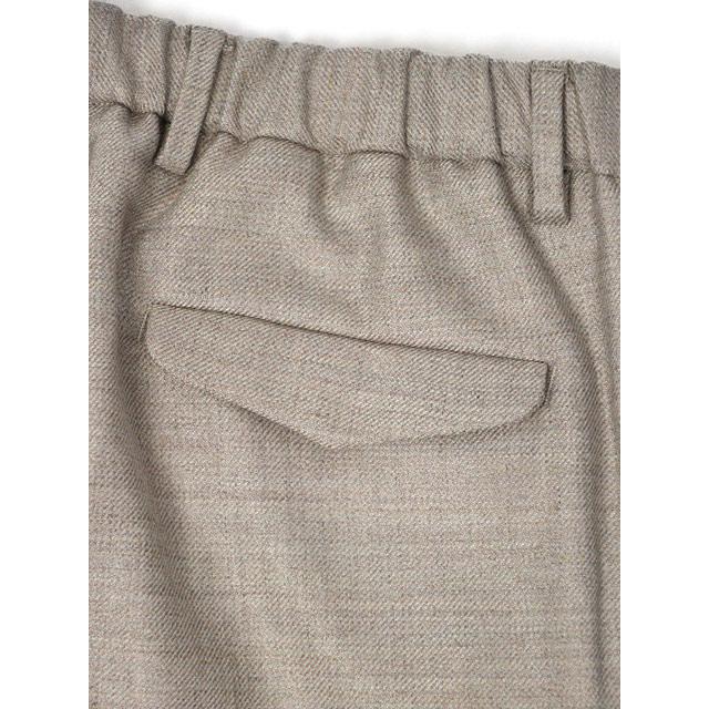 DEVORE Incipit【デヴォレ インチピット】ワンプリーツイージーパンツ DVR15 W2102 217 ポリエステル ウール コットン ツイル ナチュラルベージュ |  | 05