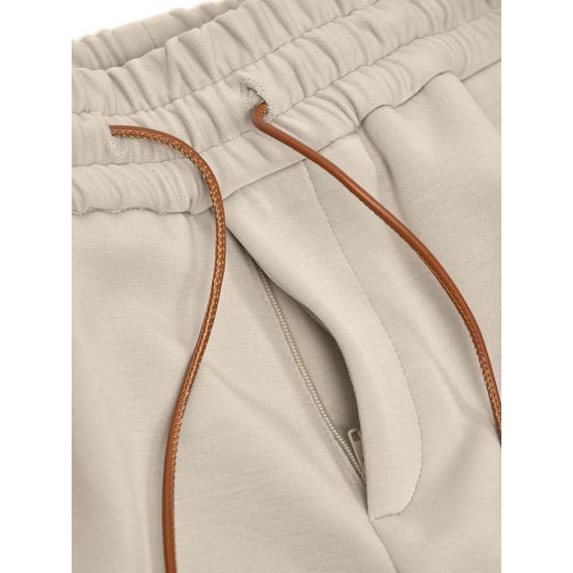 DEVORE Incipit【デヴォレインチピット】イージーパンツ DVR48 M6070 0538 シルキーフリース ポリエステル モダール ストレッチ ベージュ |  | 05