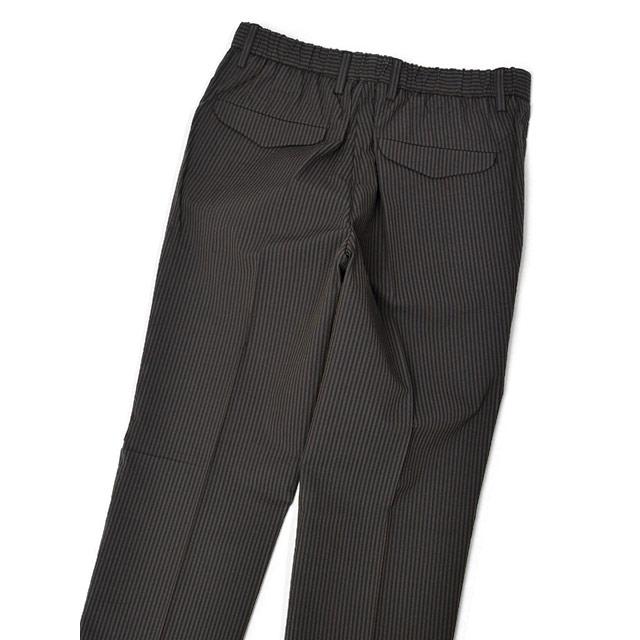 DEVORE Incipit【デヴォレ インチピット】ワンプリーツイージーパンツ DVR15 K1010 400 コットン ブラウン×ネイビー |  | 03