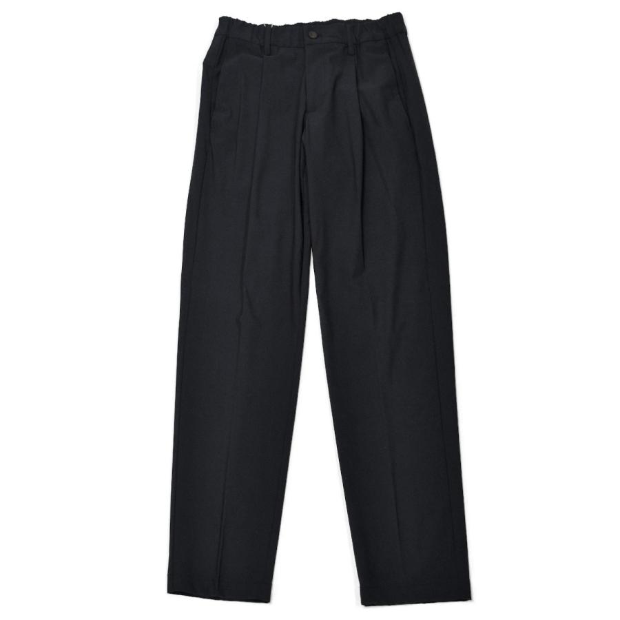 DEVORE Incipit【デヴォレ インチピット】ワンプリーツイージーパンツ DVR70 H1011 001 ポリアミド ポケッタブル ブラック |  | 01