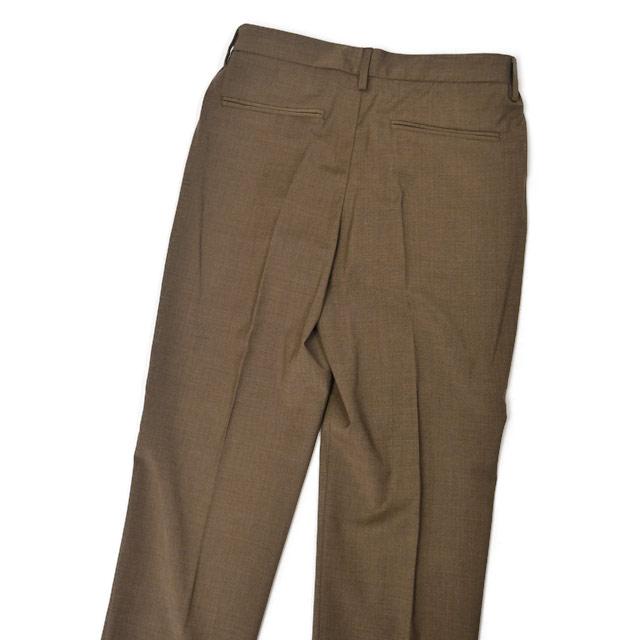 【ポイント5倍】DEVORE Incipit【デヴォレ インチピット】ワンプリーツイージーパンツ DVR47 W2007 426 ウォッシャブルウール ポリエステル ブロンズブラウン |  | 03