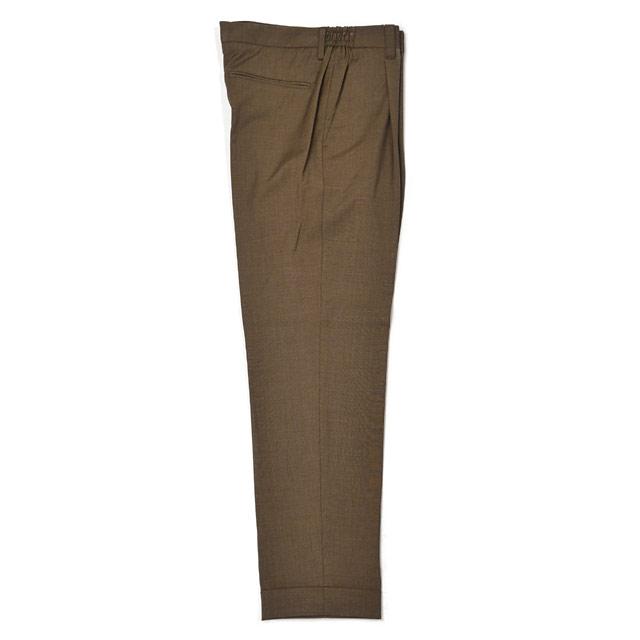 【ポイント5倍】DEVORE Incipit【デヴォレ インチピット】ワンプリーツイージーパンツ DVR47 W2007 426 ウォッシャブルウール ポリエステル ブロンズブラウン |  | 04