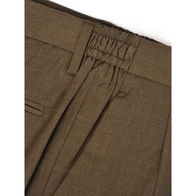 【ポイント5倍】DEVORE Incipit【デヴォレ インチピット】ワンプリーツイージーパンツ DVR47 W2007 426 ウォッシャブルウール ポリエステル ブロンズブラウン |  | 05