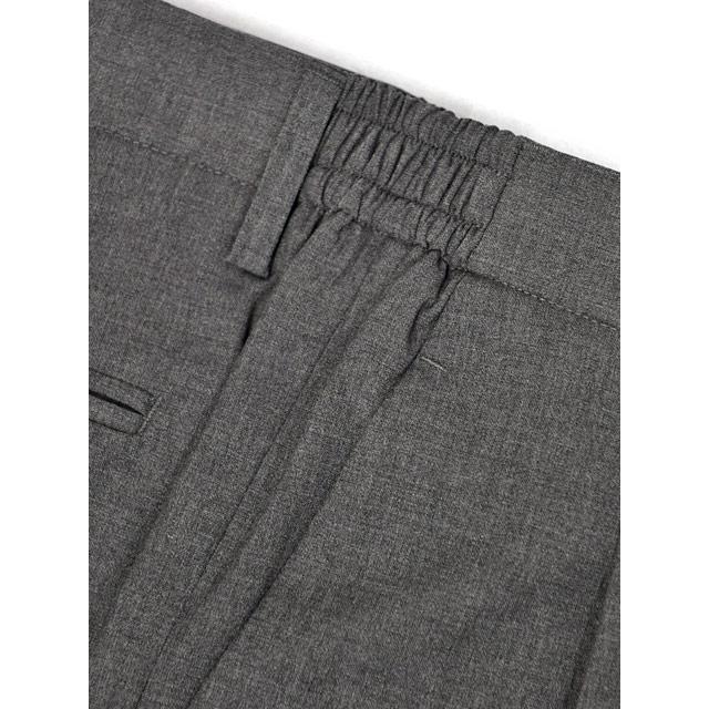 【ポイント5倍】DEVORE Incipit【デヴォレ インチピット】ワンプリーツイージーパンツ DVR47 W2007 205 ウォッシャブルウール ポリエステル グレー |  | 05