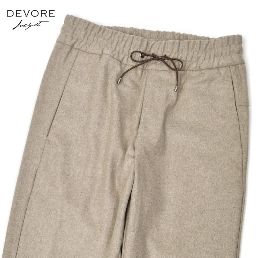 DEVORE Incipit【デヴォレインチピット】イージーパンツ LEWIS DVR48 M6070 0538 カシミヤ ストレッチ ベージュ | 