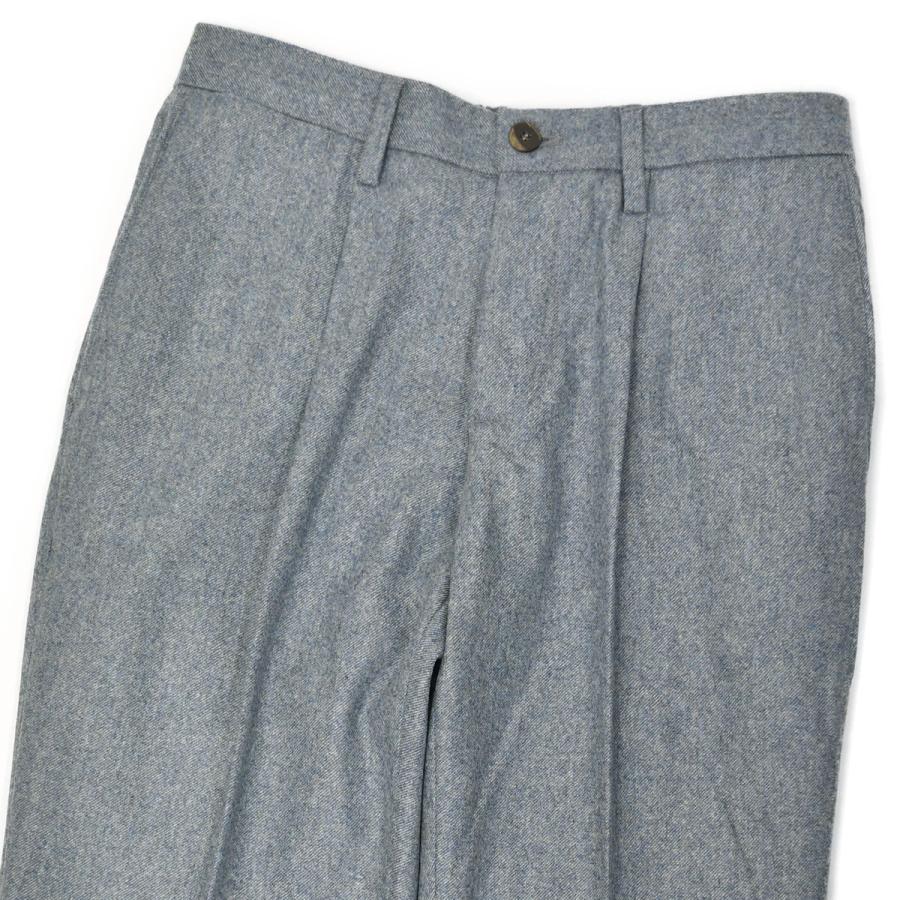 【FINAL SALE 返品交換不可】DEVORE Incipit【デヴォレ インチピット】ワンプリーツイージーパンツ DVR15 W2060 310ヴァージンウール SUPER130 ブルー | 