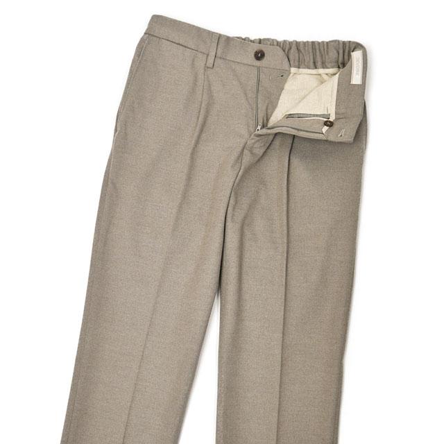 【FINAL SALE 返品交換不可】DEVORE Incipit【デヴォレ インチピット】ワンプリーツイージーパンツ DVR15 U7019 217 コットン ビスコース ポリエステル ベージュ | INCIPIT | 02