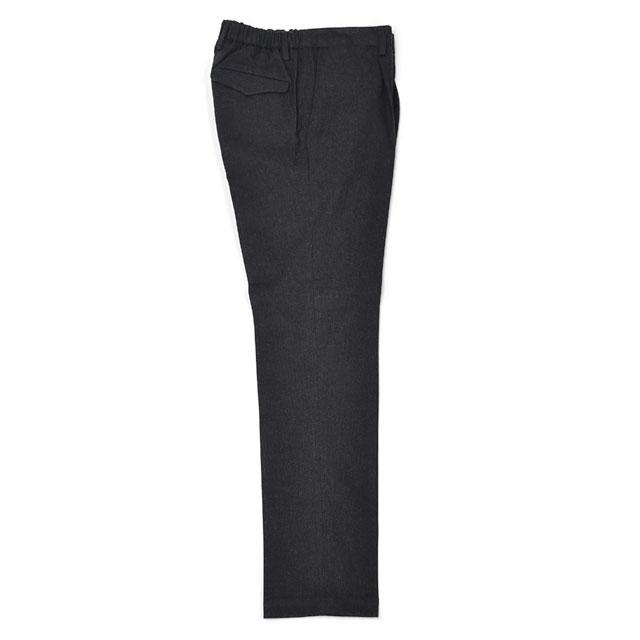 【FINAL SALE 返品交換不可】DEVORE Incipit【デヴォレ インチピット】ワンプリーツイージーパンツ DVR15 コットン ビスコース エラスタン チャコールグレー |  | 04