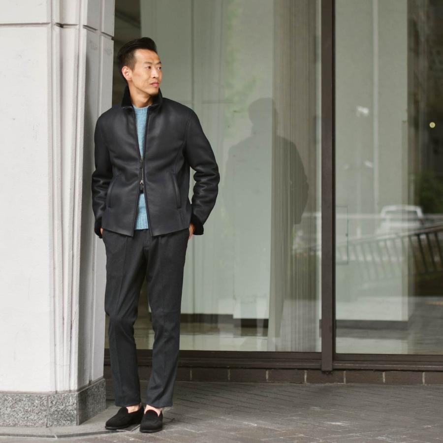 【FINAL SALE 返品交換不可】DEVORE Incipit【デヴォレ インチピット】ワンプリーツイージーパンツ DVR15 コットン ビスコース エラスタン チャコールグレー |  | 07