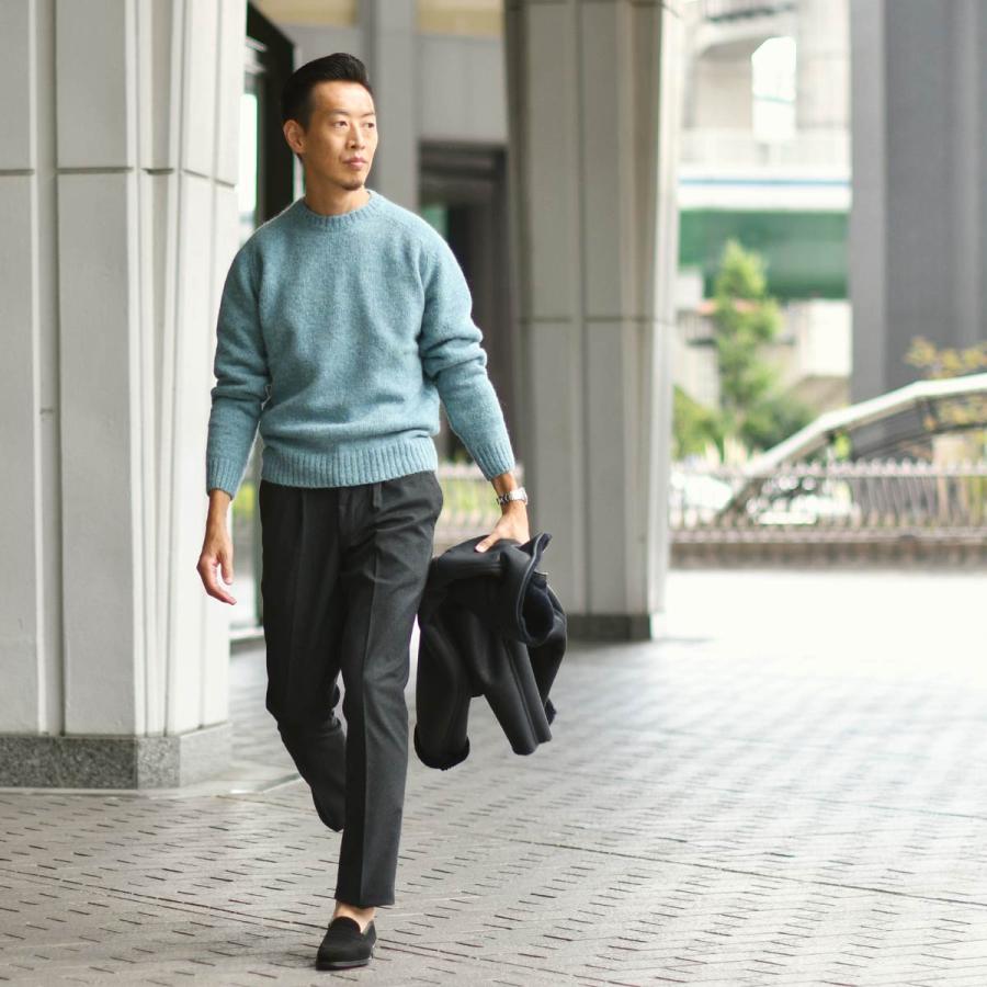 【FINAL SALE 返品交換不可】DEVORE Incipit【デヴォレ インチピット】ワンプリーツイージーパンツ DVR15 コットン ビスコース エラスタン チャコールグレー |  | 08