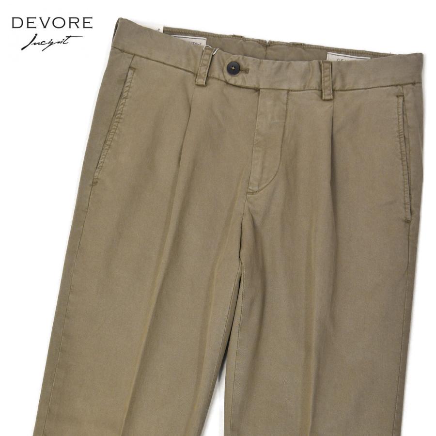 DEVORE Incipit【デヴォレ インチピット】ワンプリーツイージーパンツ DVR5 G035 431 コットン テンセル シルク グレージュ | 