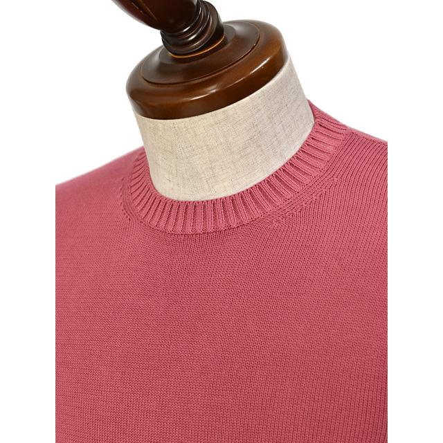 FEDELI【フェデーリ】クルーネックニット ARG.8 ML. GIZA L. DUSTY 220 8G コットン ベリー | FEDELI | 02