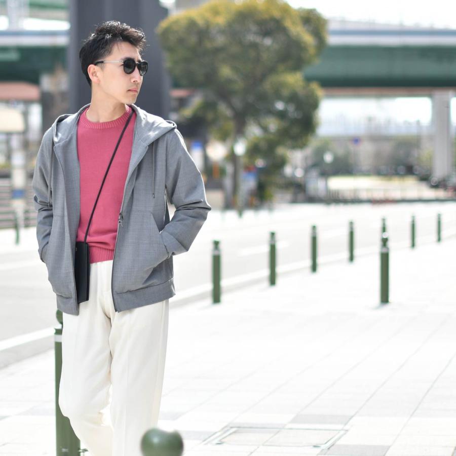 FEDELI【フェデーリ】クルーネックニット ARG.8 ML. GIZA L. DUSTY 220 8G コットン ベリー | FEDELI | 05