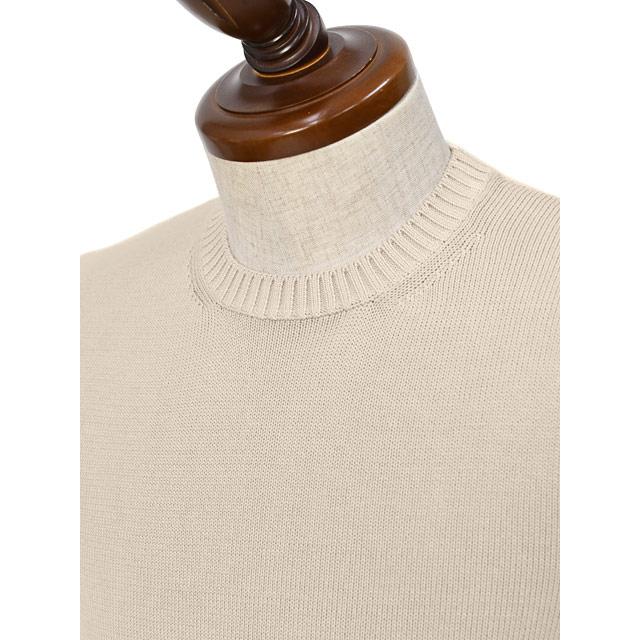 FEDELI【フェデーリ】クルーネックニット ARG.8 ML. GIZA L. DUSTY 59 8G コットン オイスター | FEDELI | 02