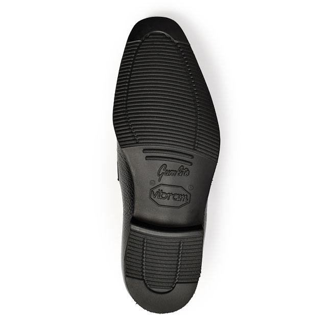 Ferrante【フェランテ】コインローファー ELEGANT RASTY NERO シボ革 ブラックの画像