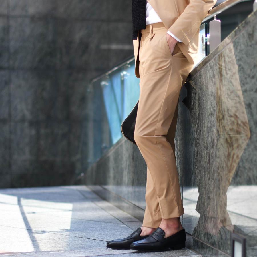 Ferrante【フェランテ】コインローファー ELEGANT RASTY NERO シボ革 ブラックの画像