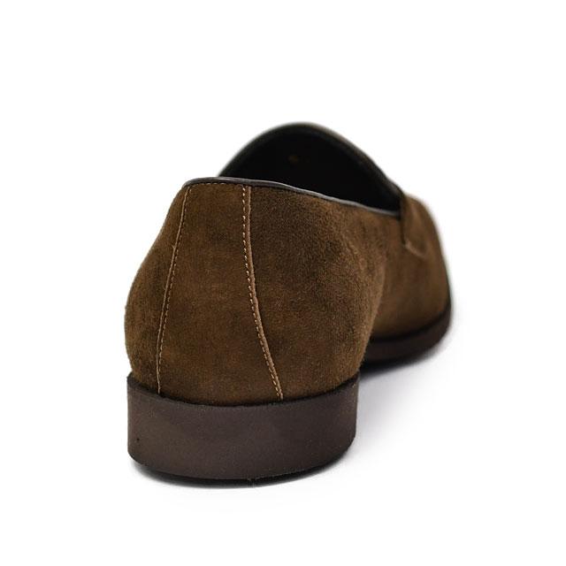 Ferrante【フェランテ】コインローファー ELEGANT CAMOSCIO FONDENTE スエード ダークブラウンの画像