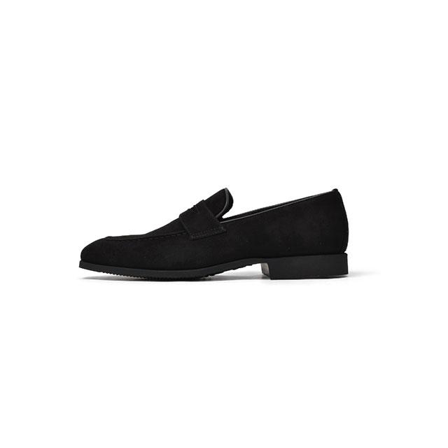 Ferrante【フェランテ】コインローファー ELEGANT CAMOSCIO NERO スエード ブラックの画像