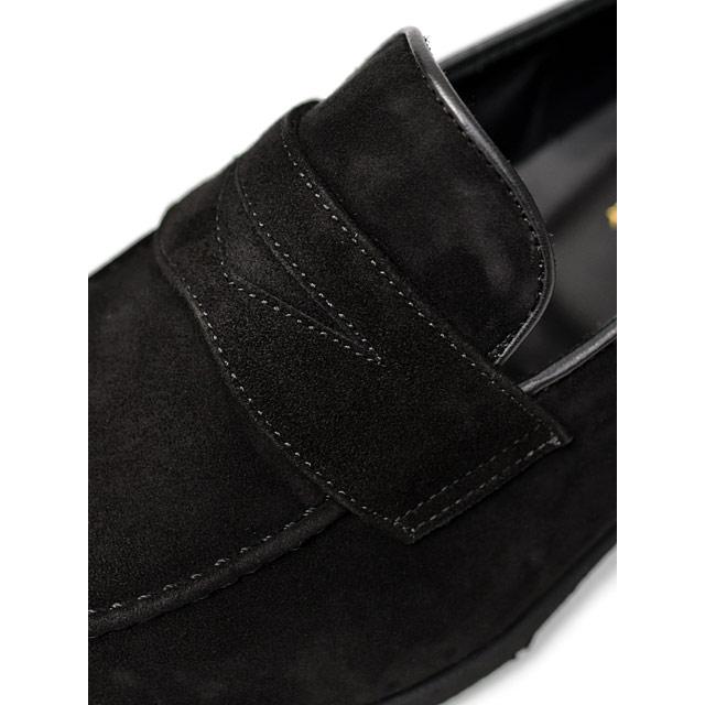 Ferrante【フェランテ】コインローファー ELEGANT CAMOSCIO NERO スエード ブラックの画像