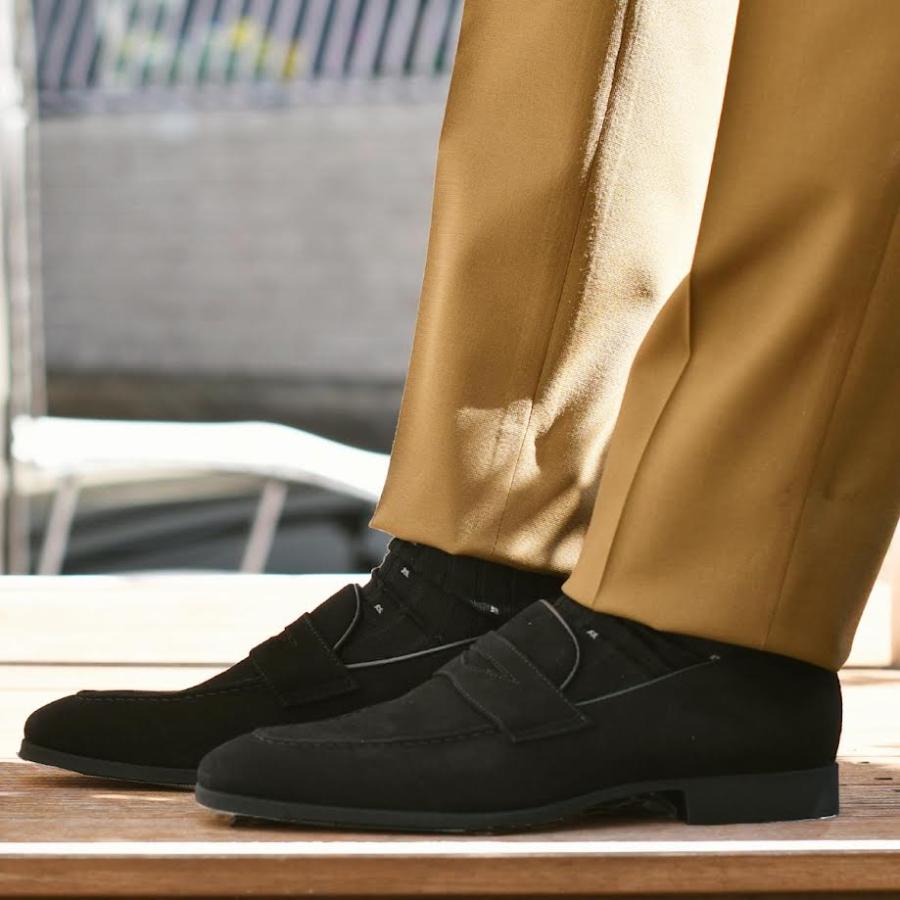 Ferrante【フェランテ】コインローファー ELEGANT CAMOSCIO NERO スエード ブラック | FERRANTE | 09