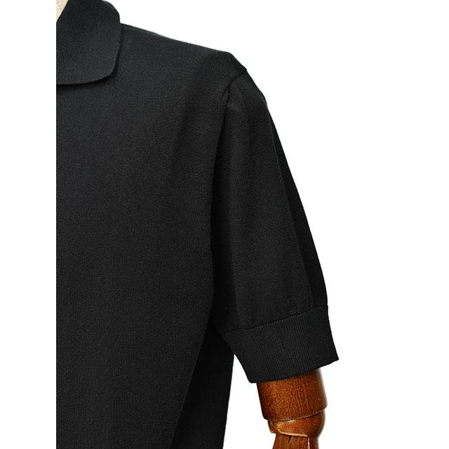FILIPPO DE LAURENTIIS スキッパーポロブラック FILIPPO DE LAURENTIIS 【フィリッポ デ ローレンティス