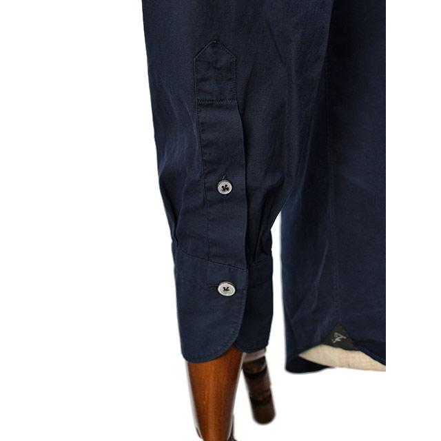 Finamore【フィナモレ】シャツ PIERO BALI C0617E 3 コットン ポプリン ネイビー | Finamore | 05