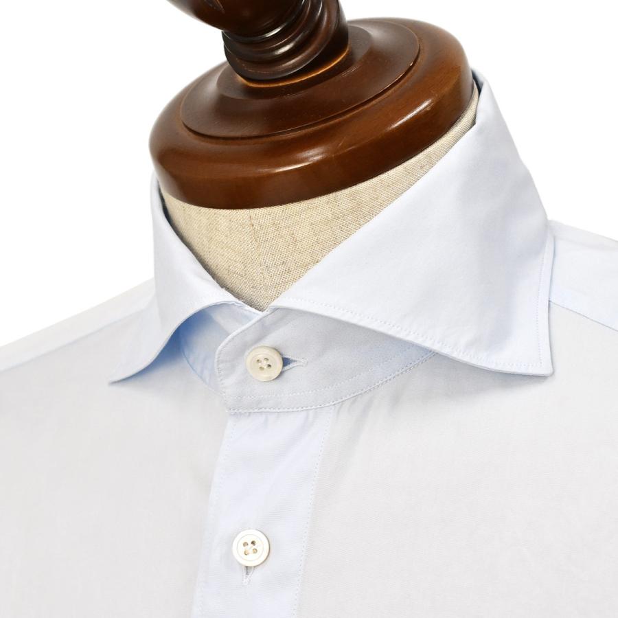 Finamore【フィナモレ】シャツ PIERO BALI C0617E 2 コットン ポプリン サックス | Finamore | 02