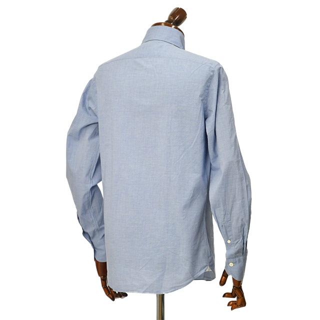 Finamore【フィナモレ】シャツ PIERO BALI C0684 5 コットン シャンブレー インディゴ | Finamore | 03