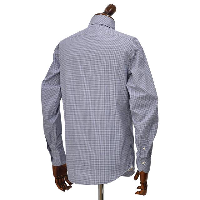 Finamore【フィナモレ】シャツ PIERO BALI C0041 10 コットン ギンガムチェック ネイビー | Finamore | 03