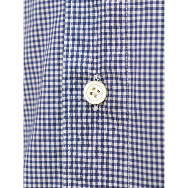 Finamore【フィナモレ】シャツ PIERO BALI C0041 10 コットン ギンガムチェック ネイビー | Finamore | 05