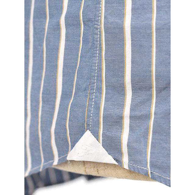 Finamore【フィナモレ】シャツ PIERO BALI M0675 5 コットン 白抜き マルチストライプ ブルー ベージュ | Finamore | 06