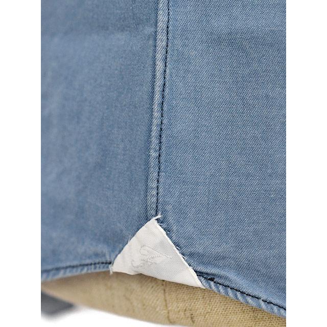 Finamore【フィナモレ】シャツ PIERO BALI C0160D 11 コットン ダンガリー ブリーチ ブルー | Finamore | 06