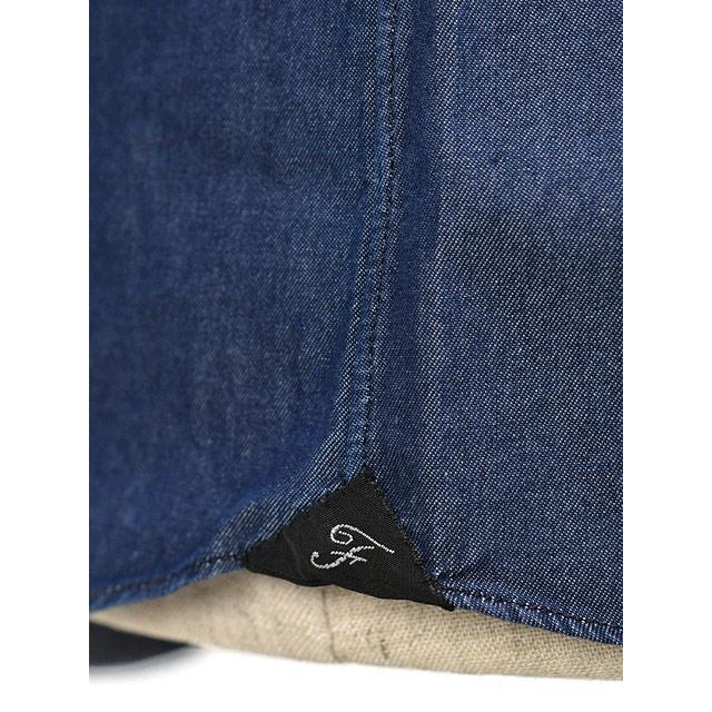 Finamore【フィナモレ】シャツ PIERO BALI C0505D 12 コットン ダンガリー インディゴブルー | Finamore | 06