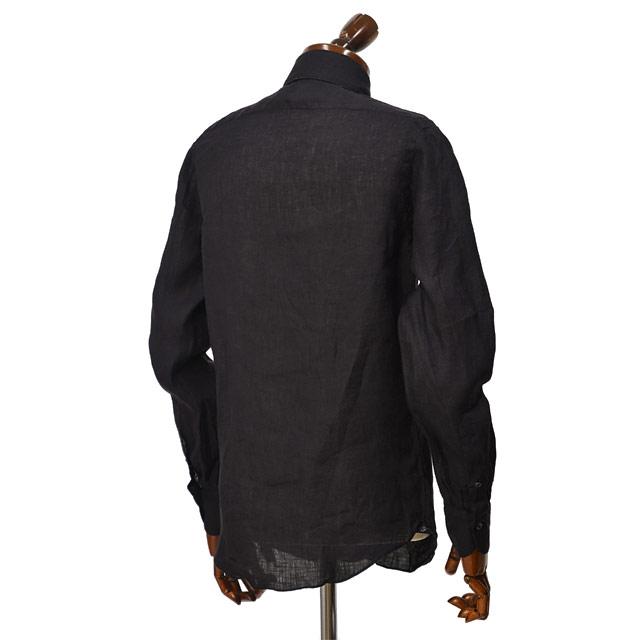 Finamore【フィナモレ】シャツ PIERO BALI C0650 12 リネン ブラック | Finamore | 03