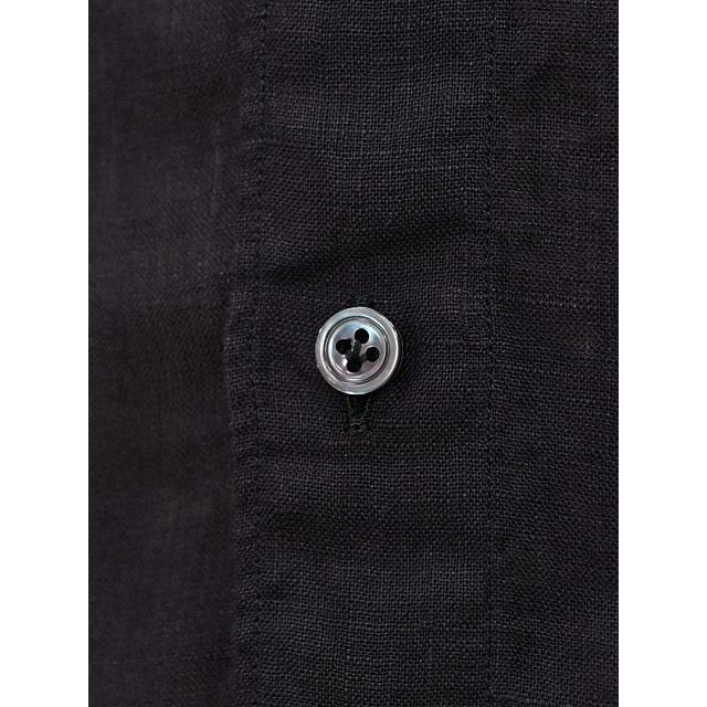Finamore【フィナモレ】シャツ PIERO BALI C0650 12 リネン ブラック | Finamore | 04
