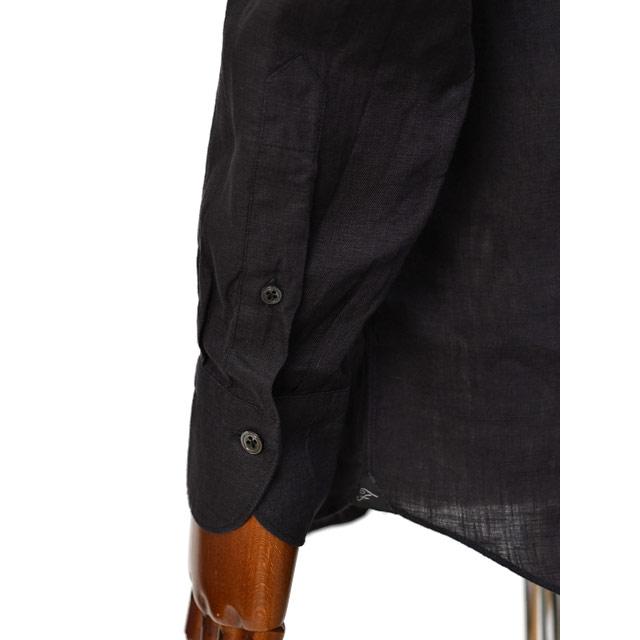 Finamore【フィナモレ】シャツ PIERO BALI C0650 12 リネン ブラック | Finamore | 05