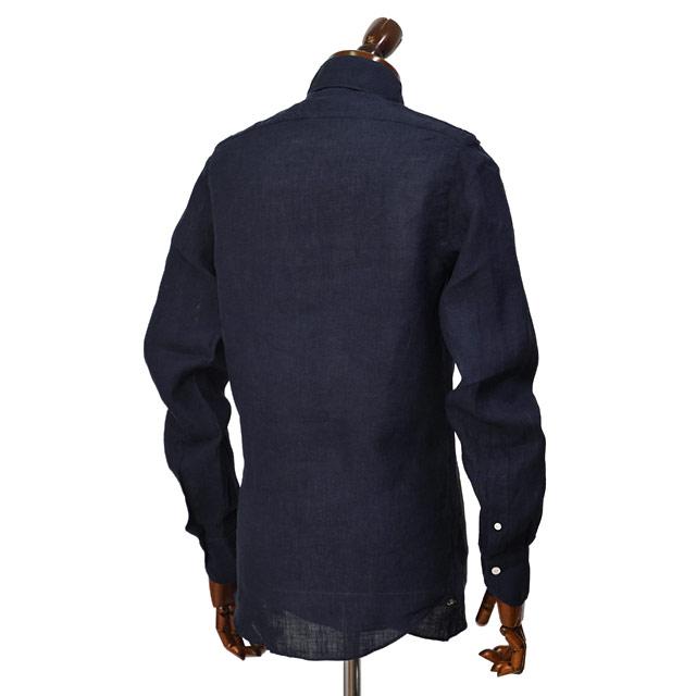 Finamore【フィナモレ】シャツ PIERO BALI C0650 11 リネン ネイビー | Finamore | 03
