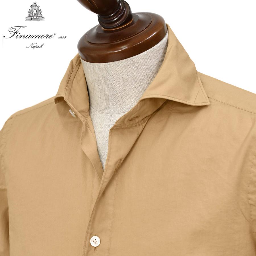 Finamore【フィナモレ】シャツ PIERO BALI C0658D 179 スーパーライトコットン 製品染め キャラメル | Finamore