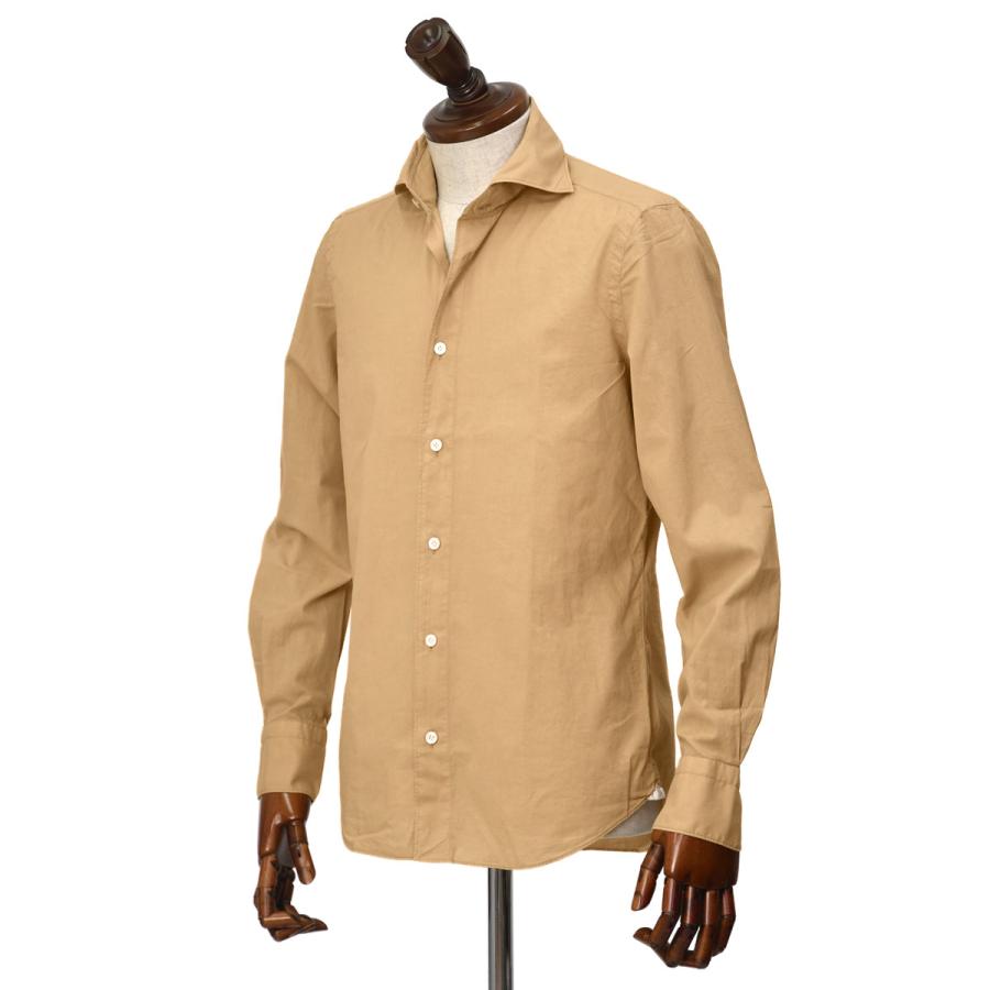 Finamore【フィナモレ】シャツ PIERO BALI C0658D 179 スーパーライトコットン 製品染め キャラメル | Finamore | 01