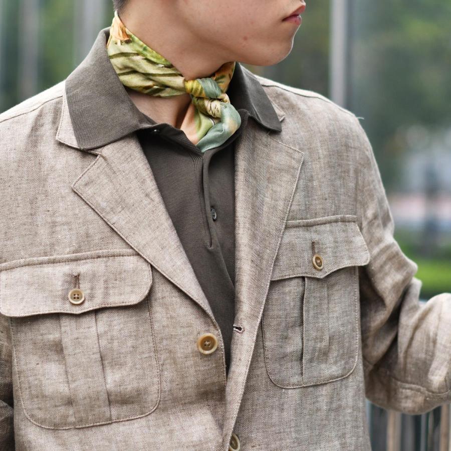 40 Off Sizexs Finamore フィナモレ サファリシャツジャケット Grant P41 04 リネン ブラウン Finamorebrw Cinque Classico 通販 Yahoo ショッピング