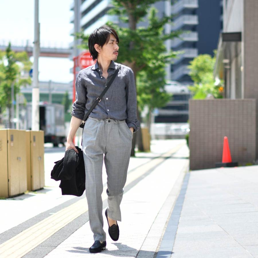 Finamore Finamore【フィナモレ】シャツ PIERO BALI C0032 69 リネン  