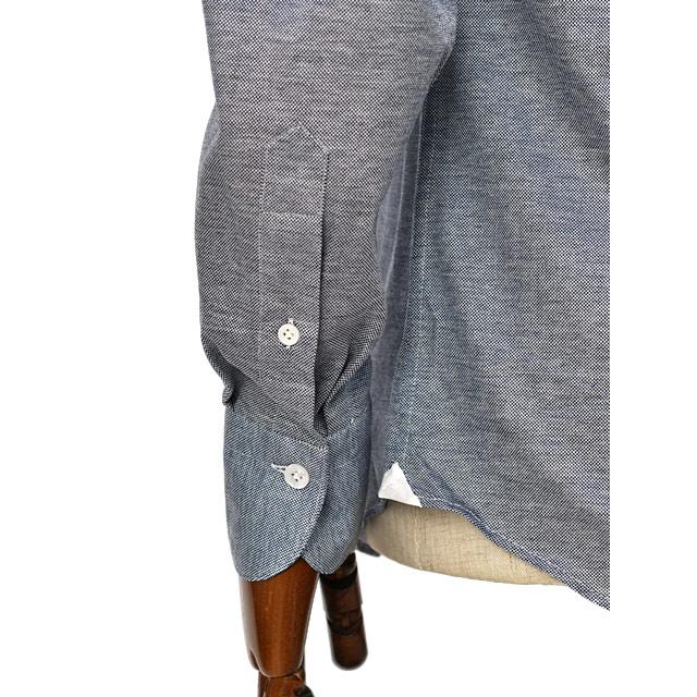 【SALE】Finamore【フィナモレ】シャツ PIERO DENVER P4053J 6 コットン ジャージ ブルー | Finamore | 05