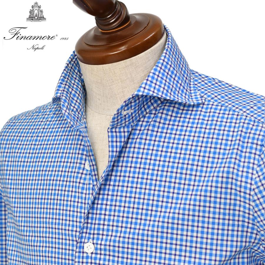 Finamore【フィナモレ】シャツ PIERO BALI C0492 1 コットン チェック 